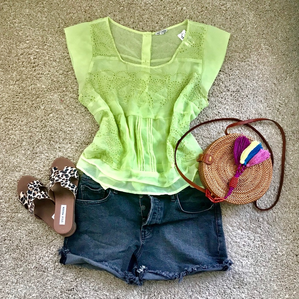 Chiffon American Eagle Top XL